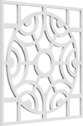 Miniatura 6 de Walton Paneles de pared decorativos de madera con calado, pequeños, 11 3/8 pulgadas de ancho x 11 3/8 pulgadas de alto x 1/4 pulgadas de alto, nogal
