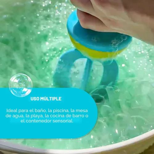 Miniatura 3 de HABA Juguetes de baño para niños pequeños: batidor de baño de burbujas para niños, para juegos sensoriales, habilidades motoras y diversión