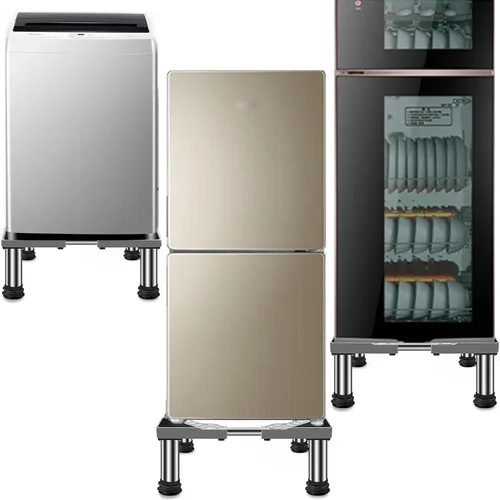 Miniatura 6 de Soporte para refrigerador con 4 pies fuertes para secadora, altura del soporte para refrigerador 3.9/5.9/7.8 pulgadas, ajustable, 1.1 pulgadas