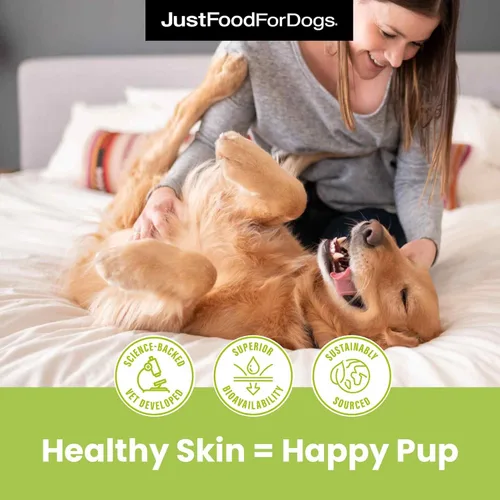 Miniatura 4 de JustFoodForDogs Omega 3 para perros, aceite omega para perros, suplemento para articulaciones de perro, suplemento para piel y pelaje, alternativa