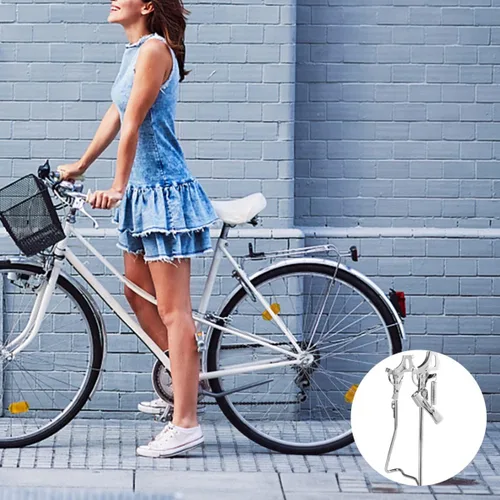 Miniatura 2 de VANZACK Soporte de bicicleta para bicicleta Kickstand de hierro para reparación de bicicletas de 20/24 pulgadas