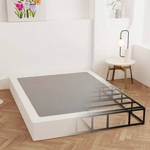 Miniatura 18 de Maenizi Somier de 9 pulgadas para cama Queen, base de cama de metal resistente con funda de tela, base de colchón, fácil montaje, sin ruido