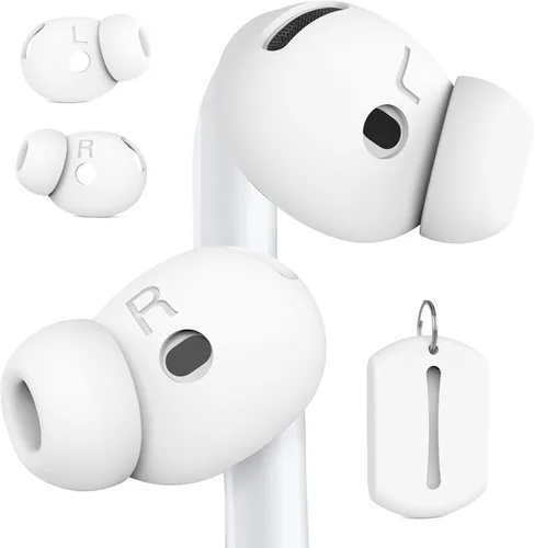 Miniatura 8 de 2 pares de puntas de oído para AirPods 4 Grip fundas de auriculares de silicona [bolsa de almacenamiento añadida][patente registrada en EE.UU.]