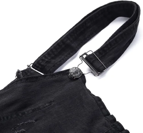 Miniatura 5 de Nituyy - Mono de mezclilla para hombre diseño de pantalones vaqueros cortos