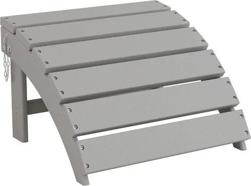 Sundale Outdoor Otomana Adirondack plegable de plástico, reposapiés para todo tipo de clima, resistente a la decoloración y al óxido, perfecto para
