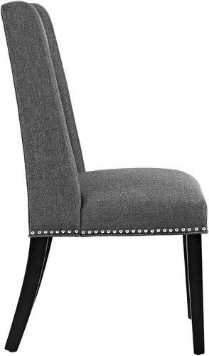 Miniatura 4 de Modway MO- Baron - Silla tapizada de madera con respaldo alto, diseño moderno, color beige