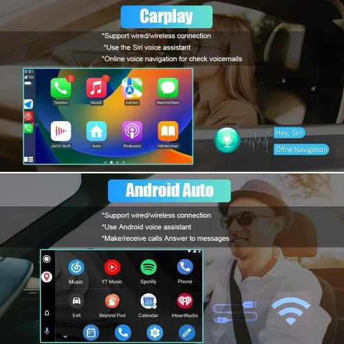 Miniatura 3 de Radio de coche 2G+32G para Toyota Corolla 2009-2013 9 pulgadas IPS pantalla táctil estéreo de coche con Carplay inalámbrico/Android Auto, Bluetooth