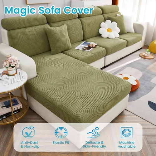 Miniatura 2 de Beacon Pet Funda de sofá universal resistente al desgaste, fundas de sofá mágicas para interiores 2023, fundas elásticas para sofá modular