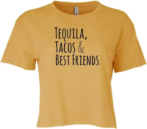Miniatura 26 de Women's Screen Printed Crop Tee, Shirts With Sayings