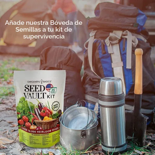 Miniatura 6 de Kit de jardín de semillas de verduras de supervivencia, más de 16,000 semillas sin OMG y criollas, ideal para equipo de supervivencia de emergencia
