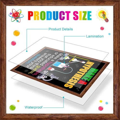 Miniatura 6 de Zonon 27 Pieces Science Bulletin Board Set Laminated Scientist Posters Classroom Decoration Banner Wall Decoration for Teachers Science Lab Cutouts