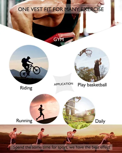 Miniatura 6 de Chaleco de sauna para hombre, entrenador de cintura, moldeador de cuerpo, neopreno caliente, deporte, fitness, gimnasio, entrenamiento, camiseta sin