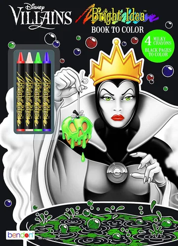 Disney Villains 43249 Bendon - Libro para colorear (48 páginas, con colores de neón, 48 páginas)