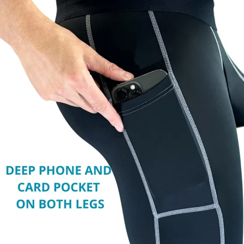 Miniatura 4 de Real Men D Pouch - Pantalones de compresión para hombre, leggings para hombre, pantalones de yoga, medias, capa base para hombres clima frío