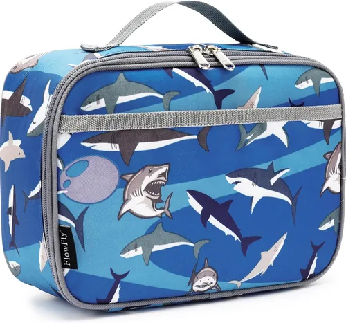 Miniatura 29 de FlowFly Lonchera para niños, bolsa suave aislada, mini hielera para el regreso a clases, kit de bolsa térmica para comidas, para niñas, niños, fútbol