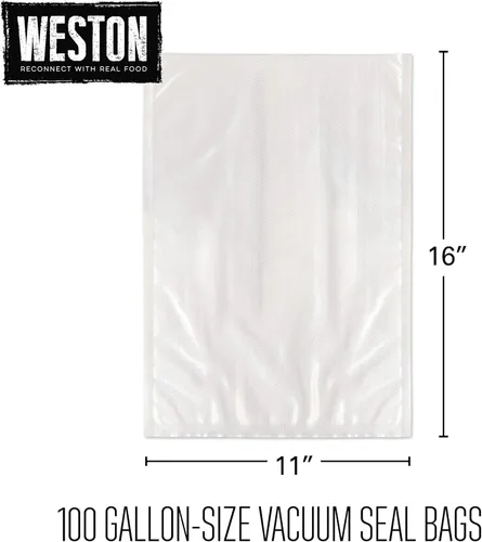 Miniatura 7 de Weston bolsas selladas al vacío, Ahorra comida, Transparente