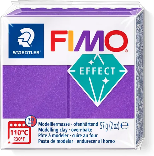 Miniatura 6 de FIMO - Arcilla para modelar horno de polímero suave, bloques de 2.01 oz, 6 unidades, colores metálicos