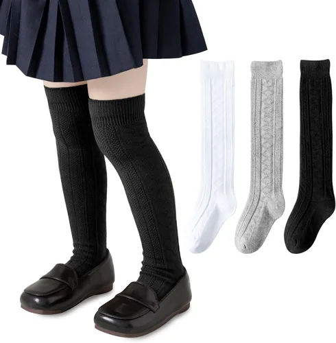 Mini angel Calcetines hasta la rodilla para bebé, 35 pares, calcetines hasta la rodilla, calcetines de algodón sin costuras, calcetines de tubo