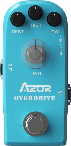 Miniatura 16 de AZOR AP-302 - Pedal de efecto de guitarra de distorsión, 3 modos, natural, apretado, clásico para guitarra eléctrica, True Bypass 3 perillas
