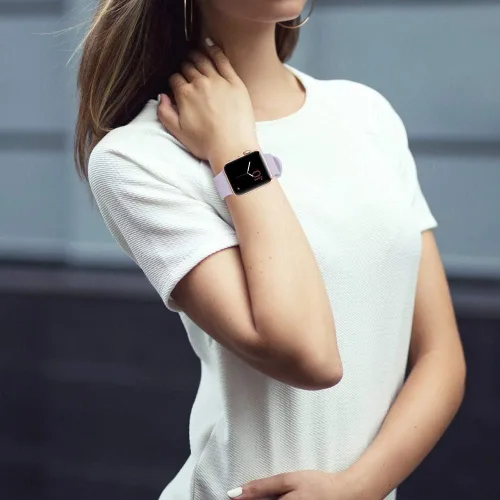 Miniatura 3 de Compatible con Apple Watch Band de 1.496 in 1.575 in 1.614 in 1.654 in 1.732 in 1.772 in 1.929 in, correa deportiva de silicona suave de repuesto