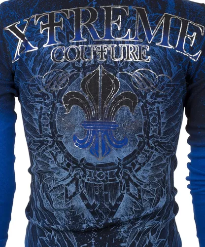 Miniatura 7 de Xtreme Couture by Affliction - Camisa térmica para hombre, color azul honorable, Azul