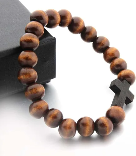 Miniatura 4 de Collar de cuentas de madera África Cadena de madera Declaración Unisex Collares gruesos