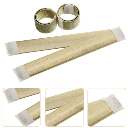 Miniatura 4 de WILLBOND Juego de moldeador de moño, 3 donas para el cabello, 2 marcadores de moño, 4 herramientas de cola de caballo, 10 pines y 2 bandas