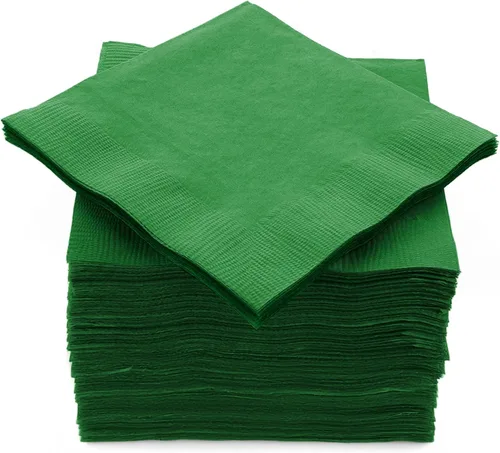 Miniatura 15 de Paquete de 100 servilletas rojas para bebidas, paquete de fiesta grande, 2 capas, ideal para bodas, fiestas, cumpleaños, cenas, almuerzos, cócteles
