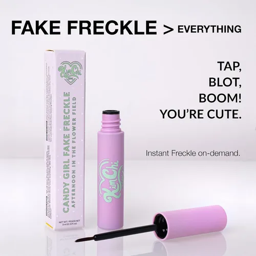 Miniatura 3 de KimChiChic Beauty Candy Girl - Bolígrafo de pecas falsas, aspecto natural y secado rápido, maquillaje facial de pecas falsas, tarde en el campo