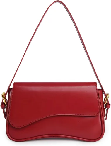 Miniatura 10 de Bolso tote de piel sintética para mujer con 2 correas extraíbles y cierre de cremallera