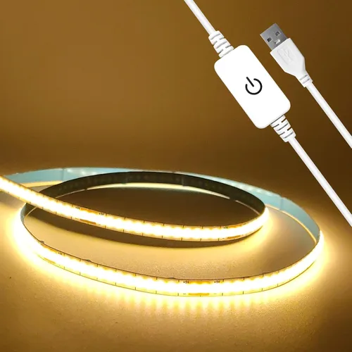 Tira de luces LED COB RGB IC