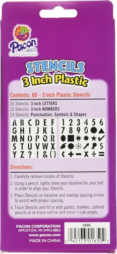 Miniatura 2 de Pacon 0051652 - Plantillas de letras, 2 pulgadas, color amarillo