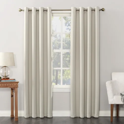 Miniatura 29 de Sun Zero Soho Paquete de 2 paneles de cortinas opacas con ojales de eficiencia energética, 54 x 84 pulgadas, color plateado Gris plateado