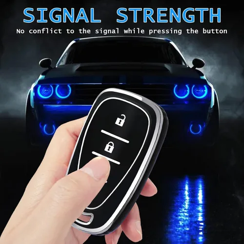 Miniatura 6 de XIYANG TRADE Funda para llavero Chevy con llavero, funda de TPU suave para llave de protección completa para Chevy Equinox Sonic Spark Traverse