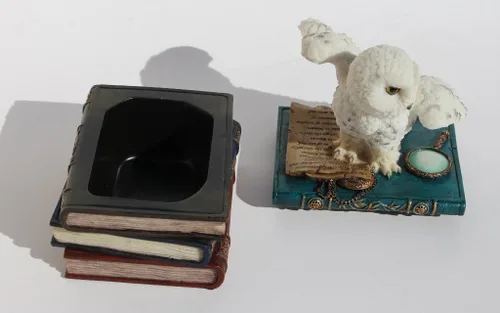 Miniatura 3 de US Alas de búho de nieve de 4.75 pulgadas en caja de libros, color blanco