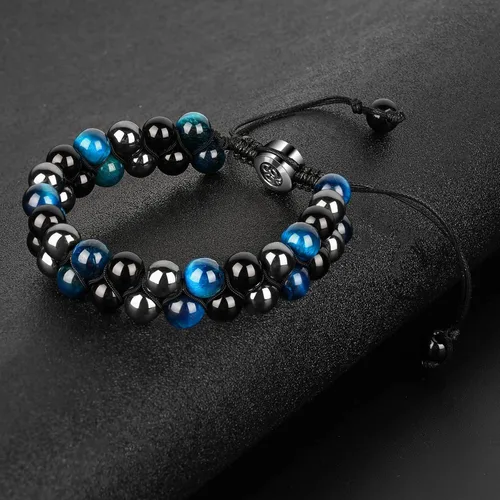 Miniatura 28 de Triple Protection Bracelet, CARPDIM Evil Eye bracelet and Black Obsidian evil eye Beads Bracelet for Men Women Healing Bracelets Bring Good Luck