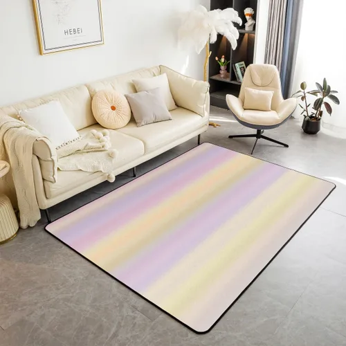 Miniatura 7 de Alfombra retro floral bohemia para sala de estar, alfombra de área de 5 x 7 pies para niños, pintura al óleo y flores, alfombra decorativa