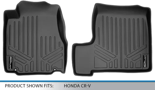 Miniatura 4 de SMARTLINER Juego de alfombrillas de primera fila para Honda CR-V 2007-2011