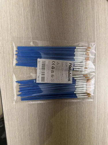Miniatura 9 de Halobios Pinceles de pintura pequeños para manualidades, juego de pinceles de pintura para pintura acrílica, 30 piezas a granel, mini pinceles