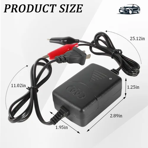 Miniatura 2 de Cargador de batería de plomo ácido sellado para automóvil, 12 V, 1300 mA, mantenedor de carga automática de goteo con protección contra