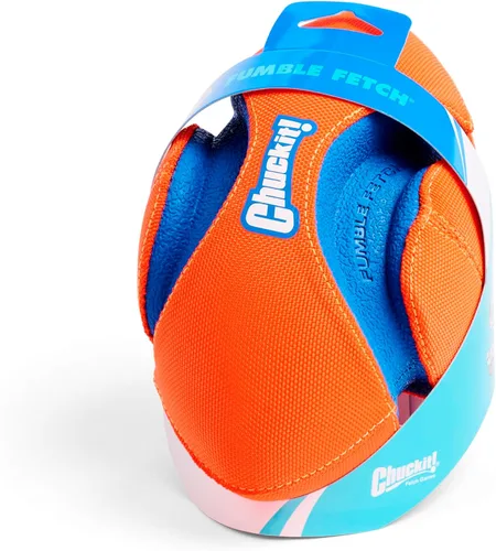 Miniatura 3 de Chuckit! Fumble Fetch Fútbol para Perros - Juguete Interactivo para Perros para Interiores y Exteriores con Diseño Ranurado para Fácil Recogida