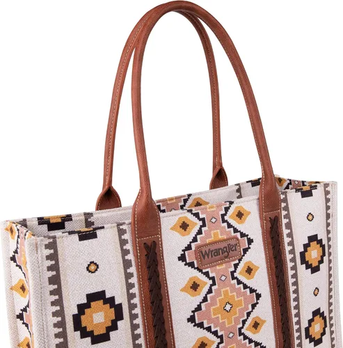 Miniatura 4 de Wrangler Aztec - Bolso tote para mujer, estilo bohemio, bolso de hombro y bolso