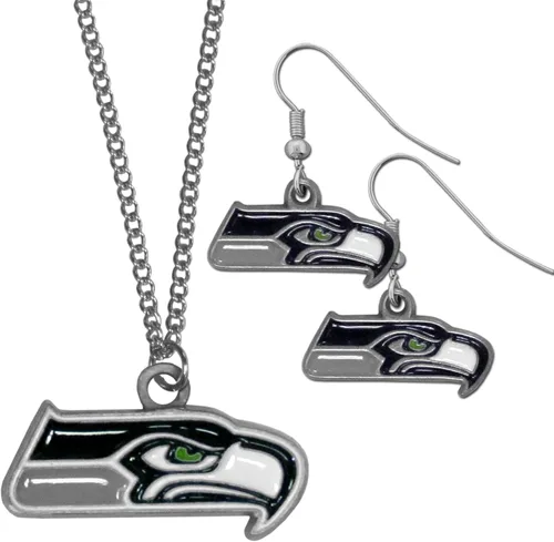 Miniatura 4 de Siskiyou Sports NFL unisex-adult Dangle Earrings and Chain Necklace Set