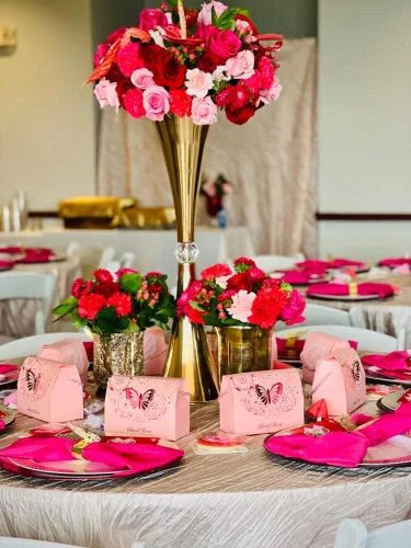 Miniatura 2 de YOUR CHAIR COVERS - Mantel redondo de tafetán arrugado de 120 pulgadas - Rubor, mantel de mesa de comedor brillante arrugado para boda, fiesta