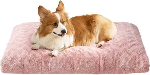 Miniatura 22 de EHEYCIGA Cama lavable para perros medianos para jaula de 29 x 21 pulgadas, almohadilla reversible para perreras para perros con un peso de hasta 35
