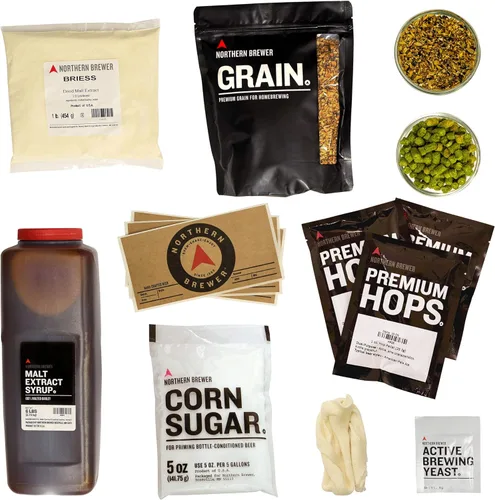 Miniatura 5 de Northern Brewer - Elabora. Comparte. Disfruta. Set de inicio para elaboración de cerveza casera, equipo y receta para lotes de 5 galones