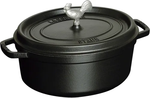 Miniatura 4 de Staub Hierro fundido Coq au Vin Cocotte de 5.75 cuartos de galón - Albahaca, Hecho en Francia