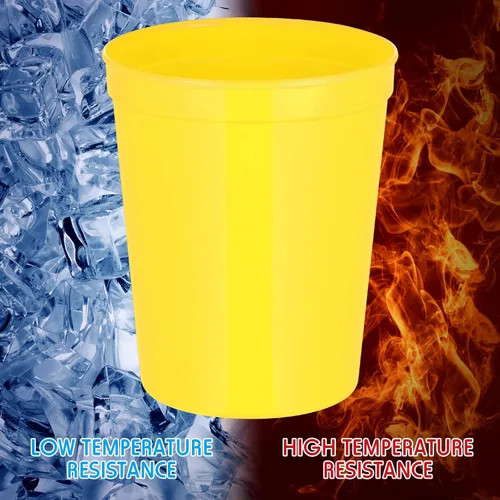 Miniatura 7 de Gerrii 60 vasos grandes de plástico reutilizables de 16 onzas para fiestas, cumpleaños, picnic, deportes, eventos, bodas y fiestas (colores frescos)