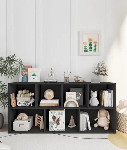 Montessori - Estantería para libros, organizador de almacenamiento de juguetes para niños pequeños, para aula, sala de juegos, habitación de niños,