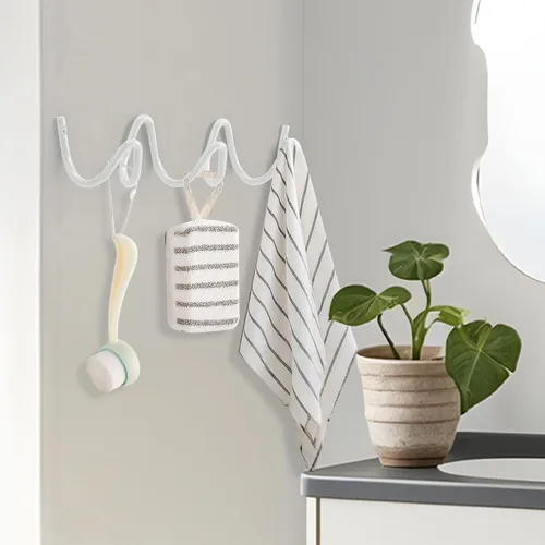 Miniatura 5 de Perchero de Pared con Montaje en Pared, Ganchos de Pared Creativos con Capacidad de 20KG, Fácil Instalación, Ganchos Multiusos para Abrigo, Negro